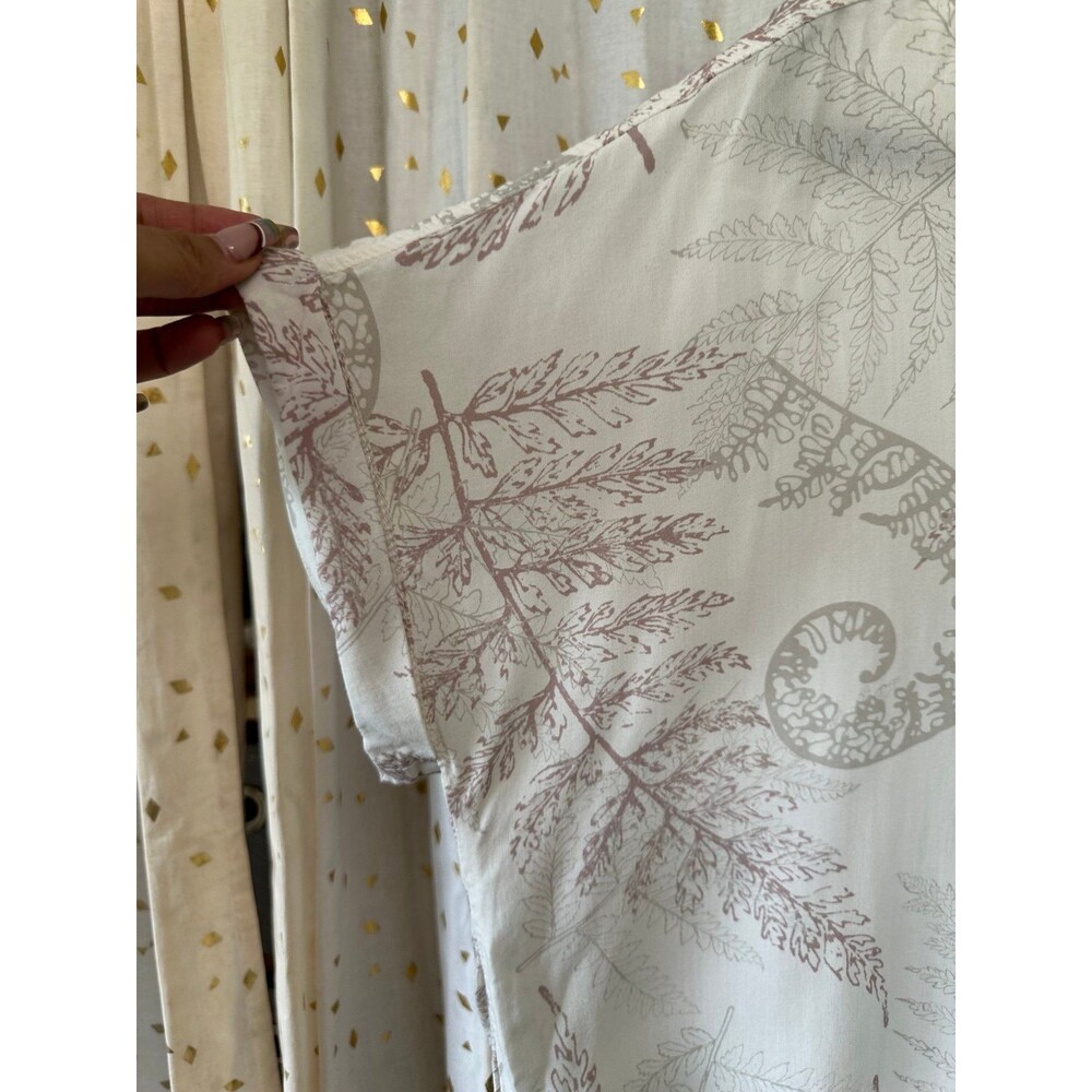Wehi Designs Hawaii Women's Ho'i'o Winter Collection Button Down Shirt M/L - Picture 2 of 7